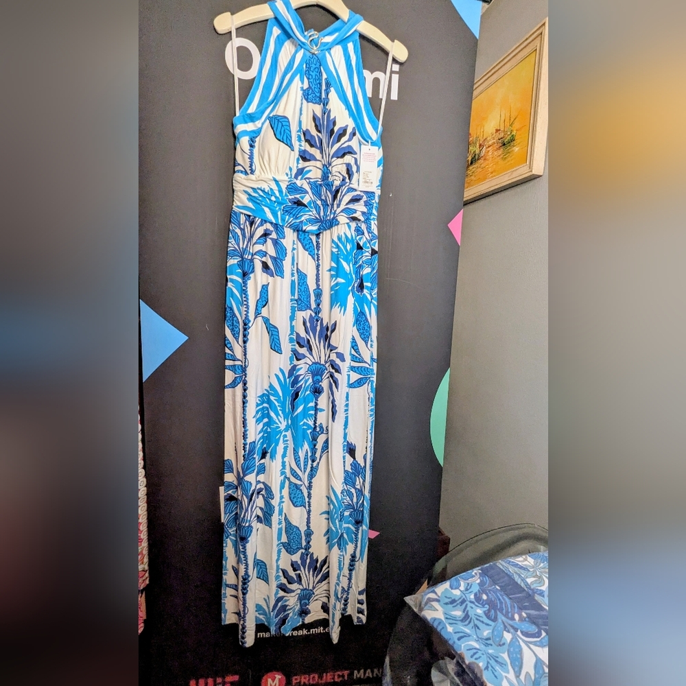 NWT Lilly Pulitzer Devena Halter Maxi Dress – Size 10 - Picture 3 of 3